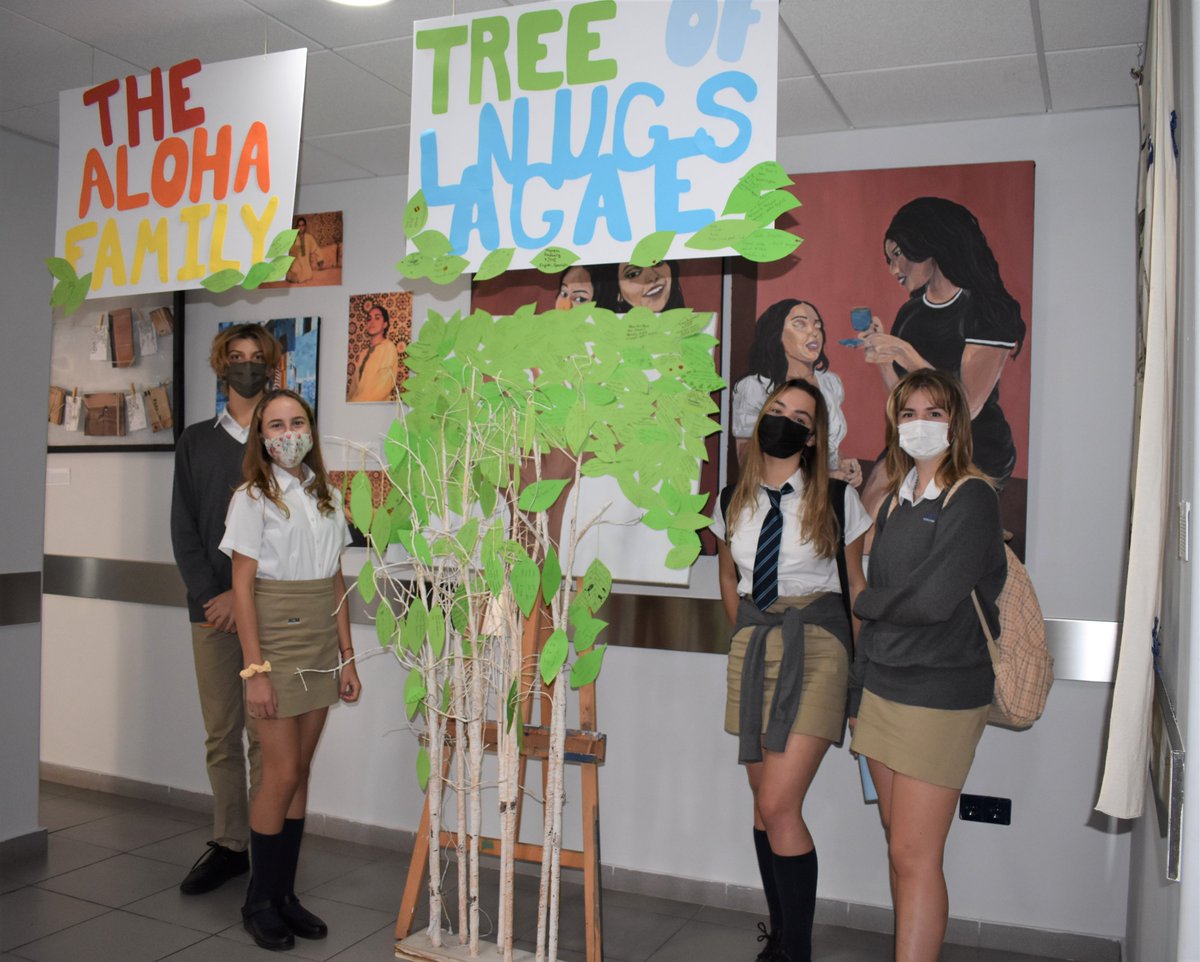 alohacollege's tweet photo. At #AlohaCollege we bring 57 different nationalities together, with their cultures and languages, living together within the international community of #Marbella ... it is just so exciting to ask pupils to hang messages in their mother tongue ๐ on our #treeoflanguages ๐ณ๐ https://t.co/4HPoI6Canb