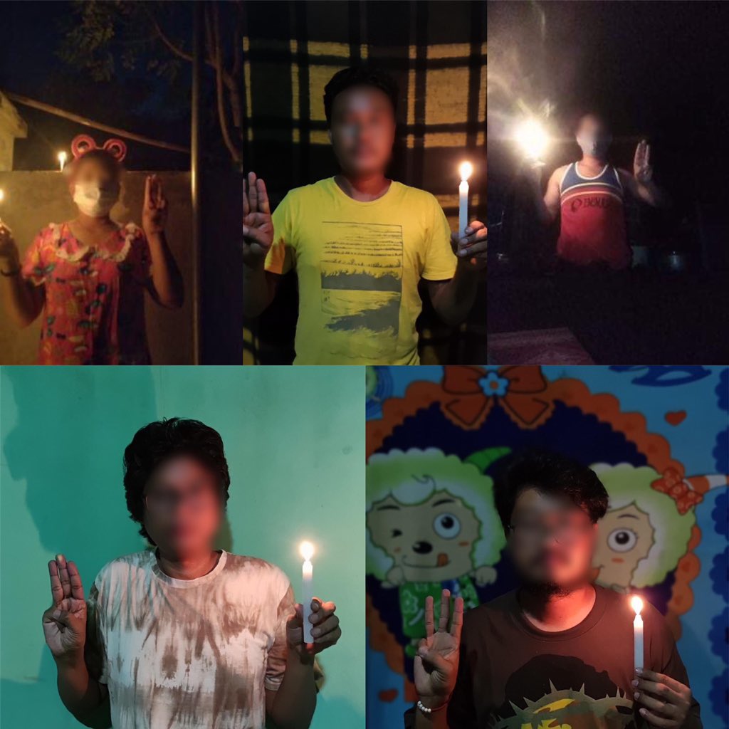 SinkyalA's tweet photo. Despite brutal crackdown by Junta terrorists, anti Military Movement with candles by educational strike was successfully marched at AungMyay TharSan Tsp, Mandalay Region.   #WhatsHappeningInMyanmar #Oct19Coup #HelpMyanmarIDPs https://t.co/72KTt8M9pl