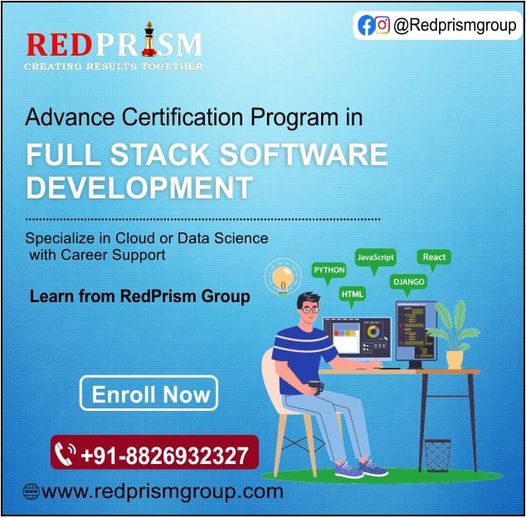 redprismgroup's tweet image. Join Our Advanced Certification Program in #FullStackSoftwareDevelopment
We are Specialize in Cloud or Data Science with career Support.
#FullStackSoftwareDevelopment
#redprismgroup
#Softwaredevelopmentclasses
#bestsoftwaretrainginstitutenoida
#besttraingininstituteinnoida