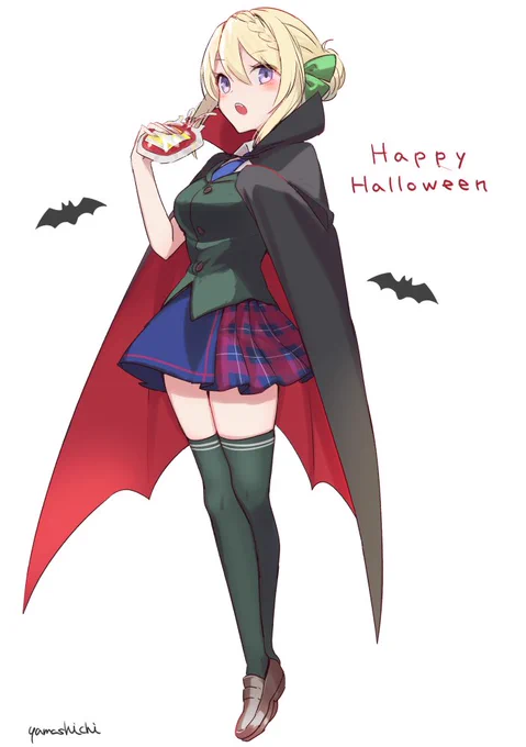 ハロウィンなパース  +20min
#艦これ版深夜の真剣お絵描き60分一本勝負
#艦これ版真剣お絵描き60分一本勝負_20211019 