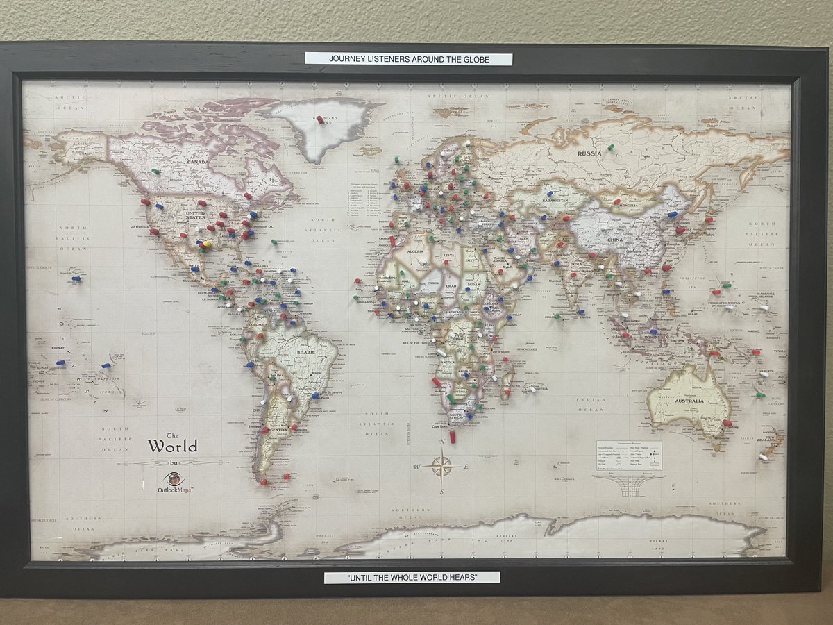 883Journey's tweet photo. As our #Sharathon gets under way here is a map showing where our listeners are from around the 🌎If you want to give call 877-533-0883 or online at https://t.co/0Eltf5JMwo #883thejourney 🎙 https://t.co/qzpOpPEJ2Z