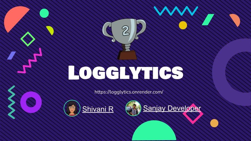 tech_phantoms's tweet photo. 🎉
🥈 LoggLytics by @ShivaniR_srk &amp; @SanjayDevTech 
Logglytics helps you to showcase and share logs in cloud. Our judges found it having a great business value. 

🧵 ( 2/3) https://t.co/przvzFxSow