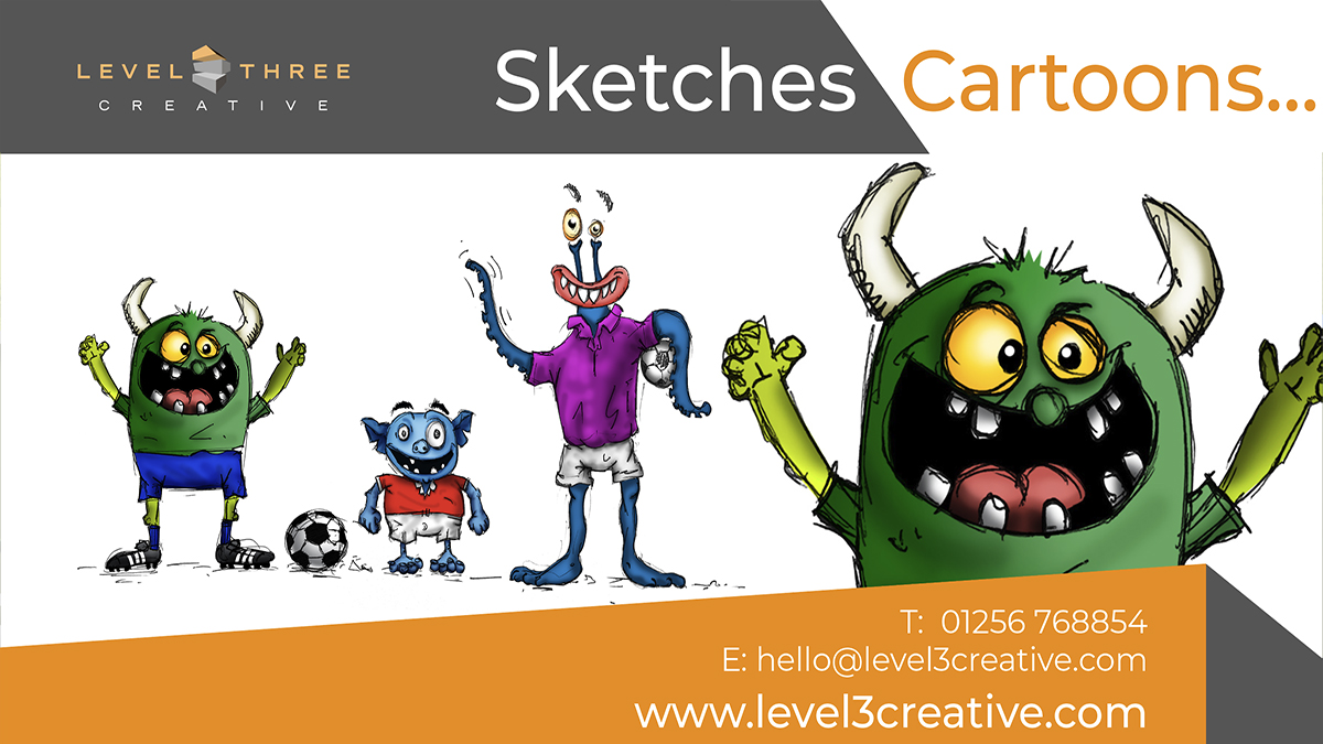 Level 3 Creative
Monsters and Aliens character illustrations developed for a forthcoming children’s book .
#cartoon #sketch #illustration
#hookinhampshire 
Hook, UK 
level3creative.com