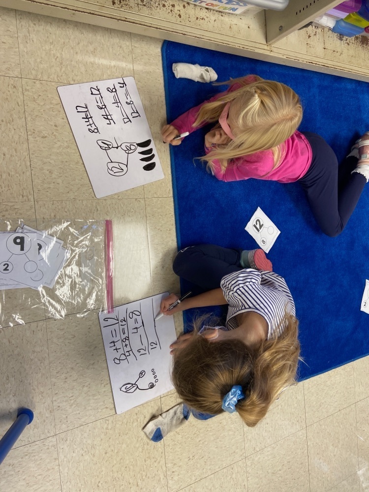 HFLLima's tweet photo. Working on number bonds &amp; fact families in Mrs. Williams’ first grade! #hflpride https://t.co/uOECktFklB
