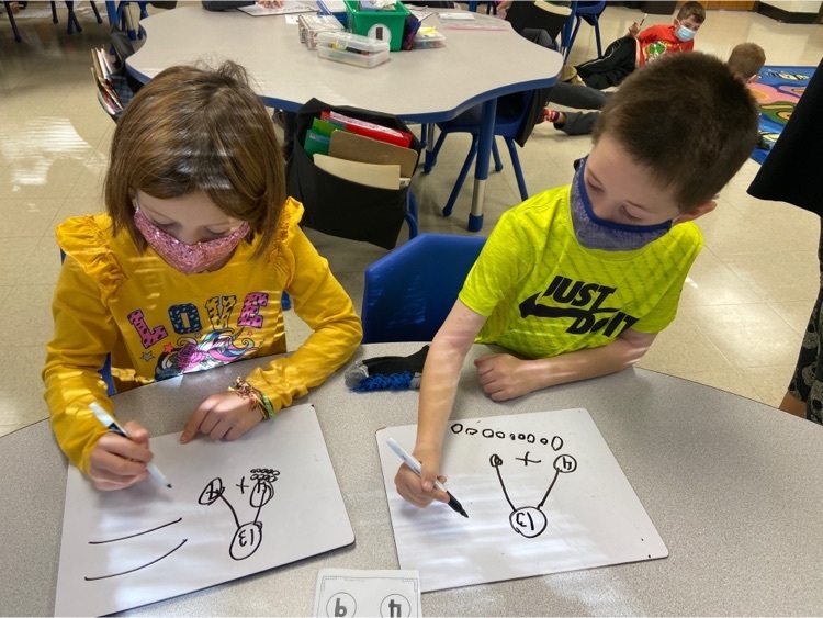HFLLima's tweet photo. Working on number bonds &amp; fact families in Mrs. Williams’ first grade! #hflpride https://t.co/uOECktFklB