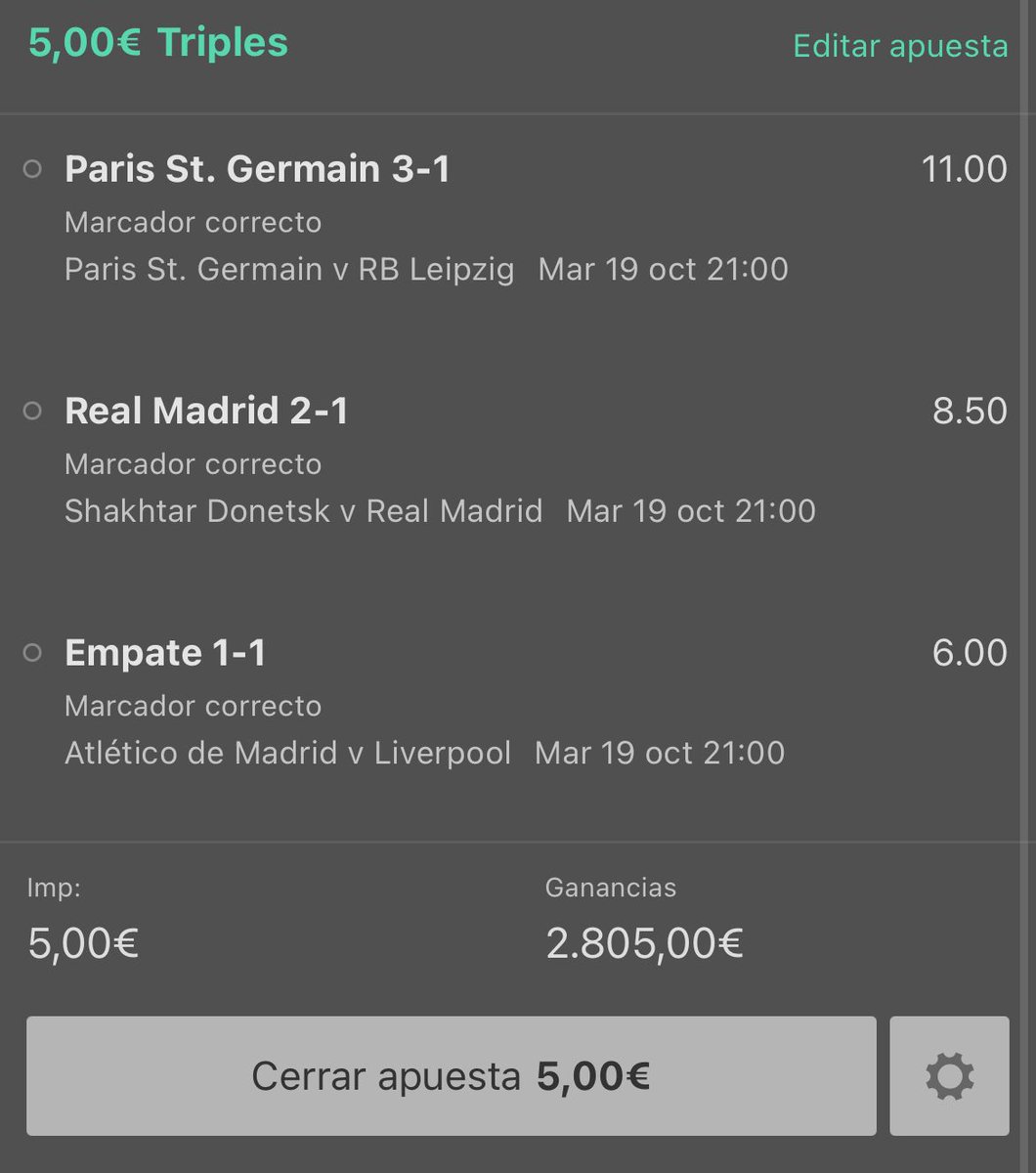 tipsterchat's tweet photo. 🚨¡SORTEO!🥳 #ChampionsLeague 

💰Si acertamos esta combinada, REGALAREMOS TODO EL DINERO a uno de vosotros mediante sorteo. Requisitos para participar:

🔁 Hacer RT.
✅ Seguirnos en Twitter.

🤩 Nada más. ☘️ ¡Mucha suerte a todos! 🤞 https://t.co/3LIvBMqZpH