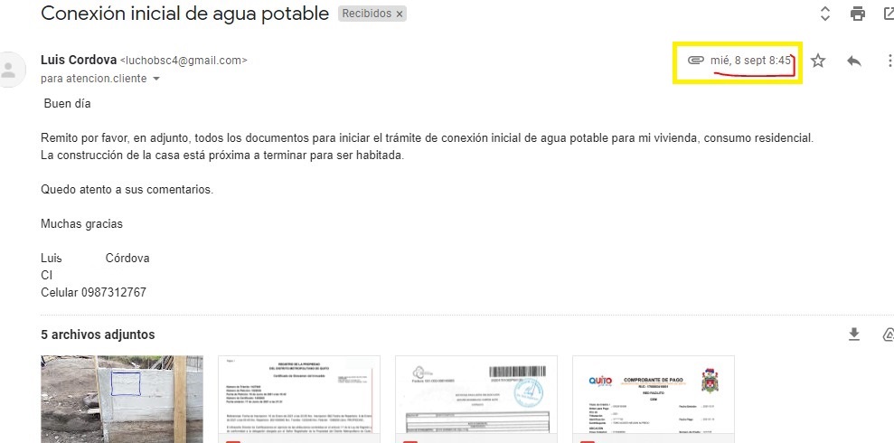 Dayuli4ever's tweet photo. Señores @aguadequito: El 8 de septiembre ingresé una solicitud para medidor CONEXIÓN INICIAL, llamo y nadie contesta, voy a las oficinas y nadie me ayuda. Estoy acabando la construcción de la casa y MI DERECHO A TENER AGUA POTABLE no se respeta. Trámite 4500016600 @santiguarderas https://t.co/kCG0iqUudY