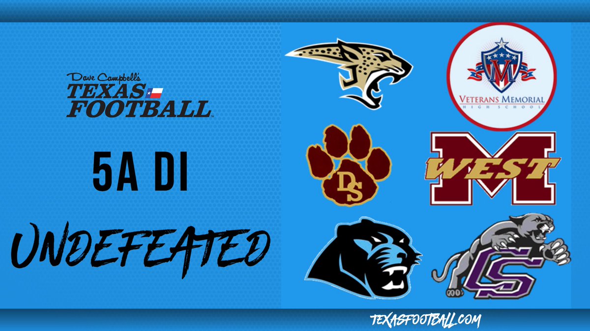 Retweet if your team is one of the SIX undefeated 5A Division I teams in Texas! #txhsfb #dctf