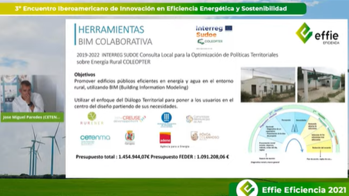 CETENMA's tweet photo. 🏡📗#COLEOPTER | Nuestro proyecto #SUDOE 𝗖𝗢𝗟𝗘𝗢𝗣𝗧𝗘𝗥 ha estado presente en el día de hoy de la mano de nuestro compañero 💁JM Paredes en EFFIE EFICIENCIA 2021 de @effievirtual
🎙️#Modelización digital y simulación energética para la #rehabilitación energética de edificios https://t.co/zMFobxccRt