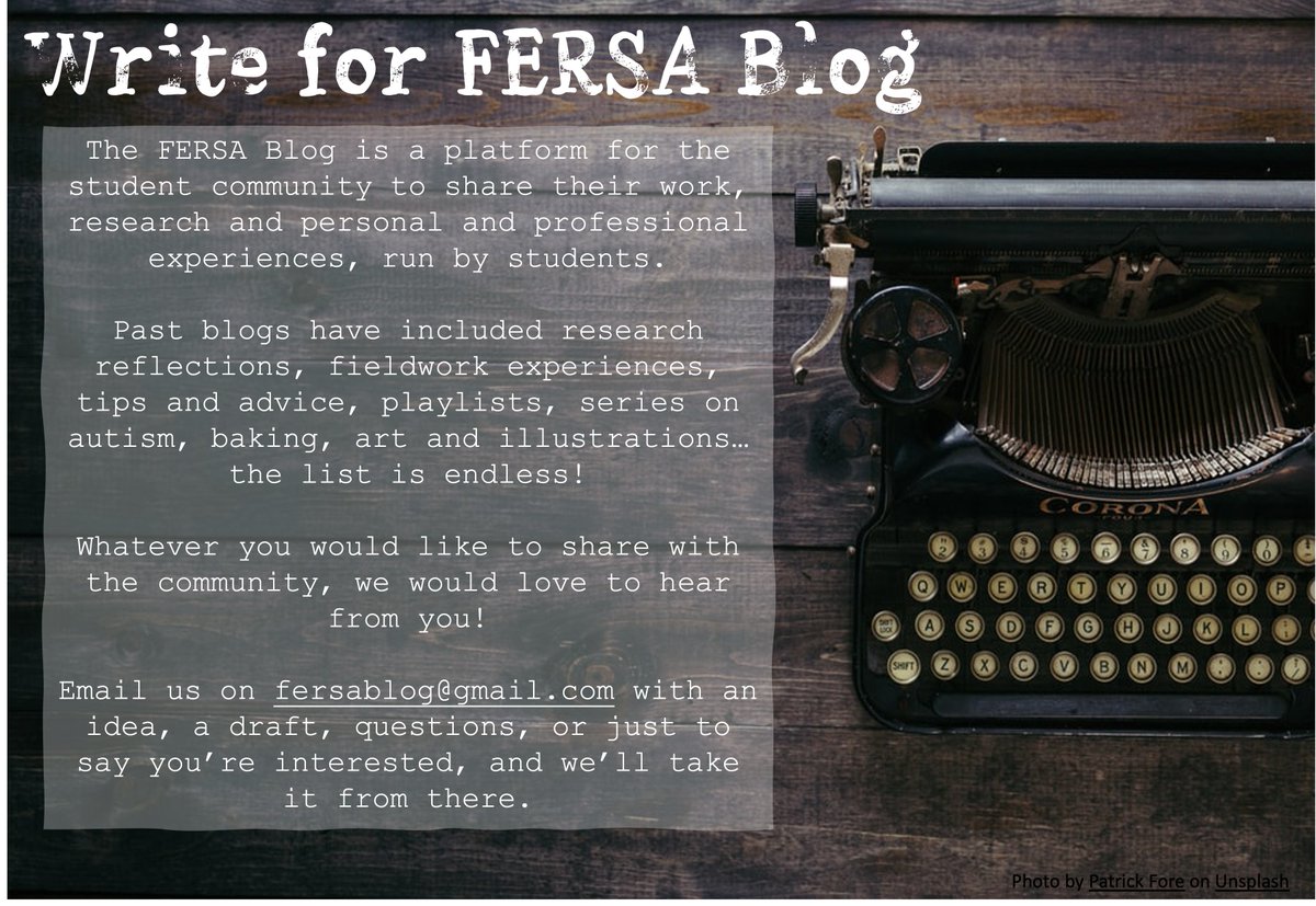 fersacambridge's tweet photo. We’d love for students @CamEdFac to contribute to #FERSABlog – academic adventures, deadline dreads, fieldwork frustrations (or fun!), mundane musings, personal perspectives, research rollercoasters. Whatever stage you're at, get in touch and we can guide you through the process. https://t.co/URL0aZrFZQ