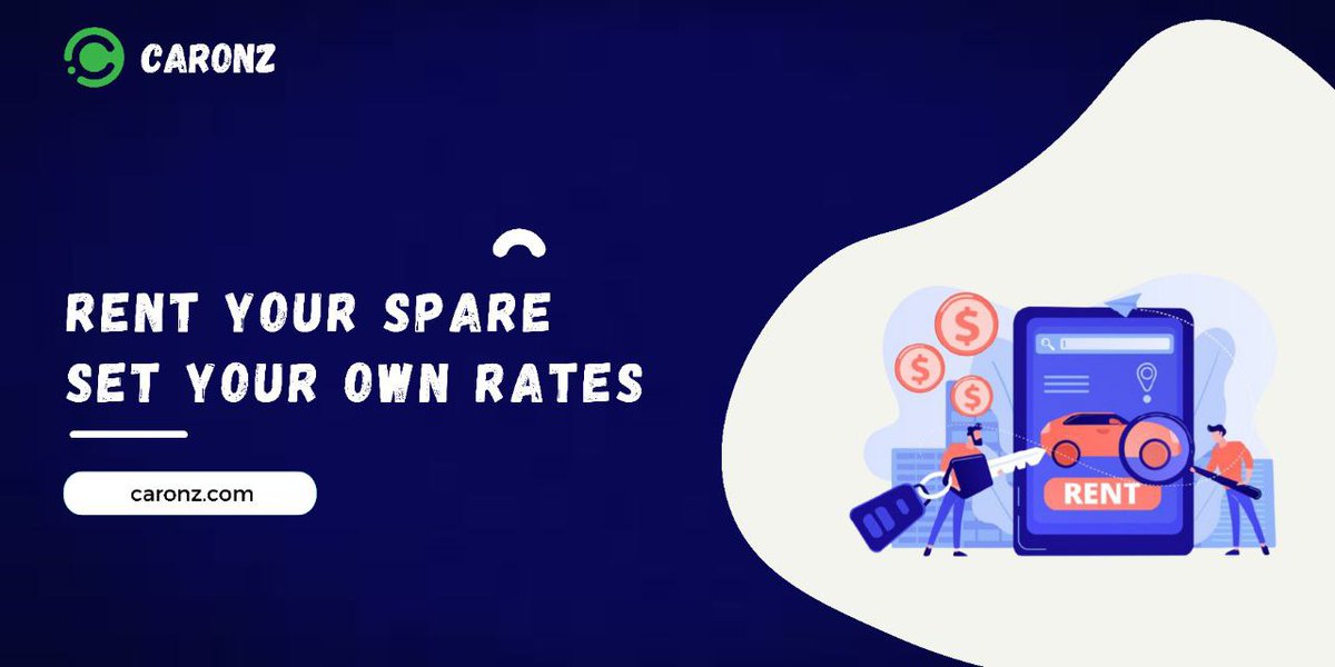 Rent your spare! 
Set your own rates😉!!
Let's use Caronz!!!
Goo!!!