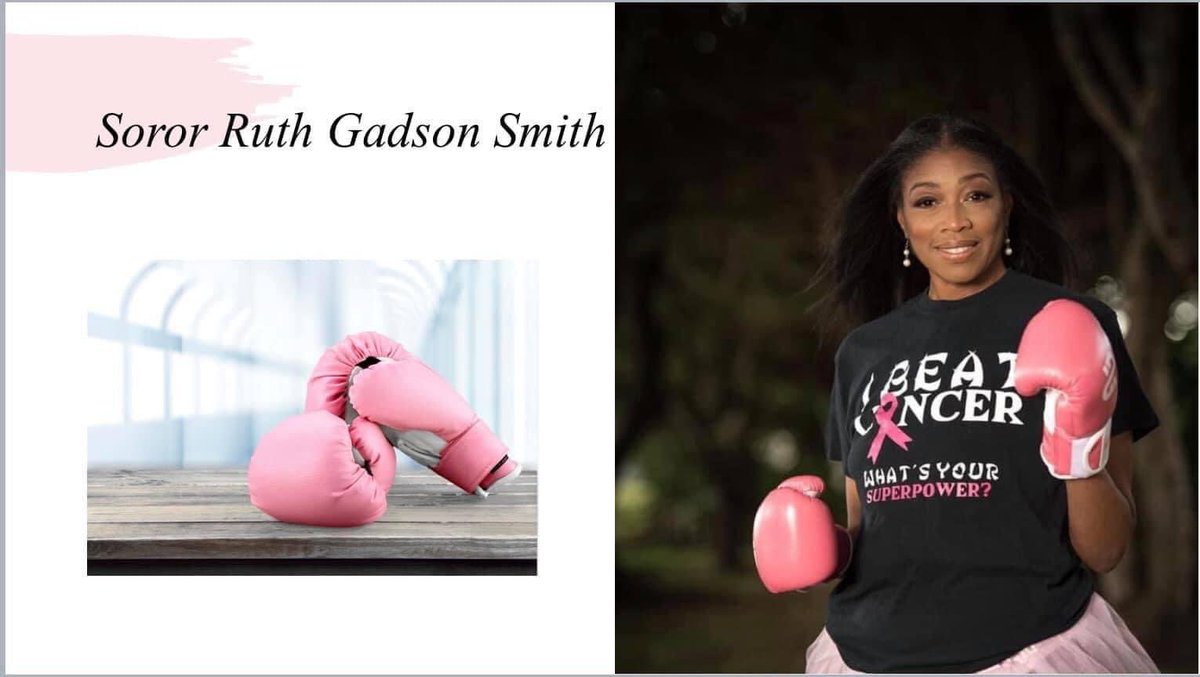 DCPdeltas's tweet photo. Douglas Carroll Paulding Counties Alumnae Chapter Breast Cancer Survivors Who Fight with Fortitude ~ Today we celebrate Soror Ruth Gadson-Smith! #DCPDST #DCPDeltas #fightcancertogether https://t.co/WkelSrX8sM
