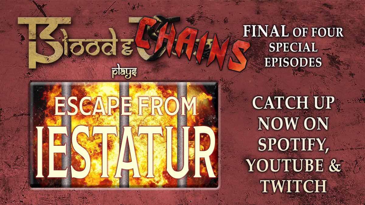 BloodSongParty's tweet photo. Final #oneshot episode = ANOTHER character dying ANOTHER ridiculous death, AND it's Boss time! Catch up now on YouTube &amp; Twitch, &amp; soon via podcast pieces.

Twitch: https://t.co/SWT3ccm5yQ 
YT: https://t.co/fGegVMOqKi
Spotify https://t.co/qvdqg2qrzF

#bloodandsong #escapethis #5e https://t.co/jCXLWfHGC3