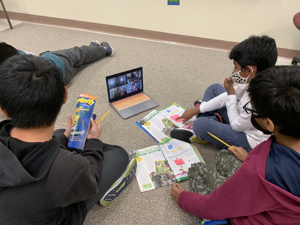 5th Graders connected with <a href="/Scholastic/">Scholastic</a> #Dynamath editors today during Math Workshop to make sense of equations with unknowns.  They created menus with partners after reading "Celebrating Food Roots."  Amazing job <a href="/MrsGrassiGV/">Mrs. Christina Grassi</a>, <a href="/meghanlowegvsd/">Meghan Lowe</a>, and <a href="/lauren_mccrone/">Lauren (McCrone) Flanagan</a>!