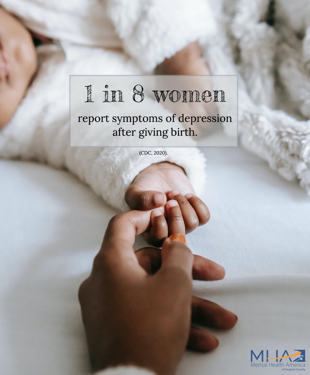 mhafc1's tweet photo. Postpartum depression can last months or years after giving birth and can affect a mother’s health and ability to bond and care with her baby. @PostpartumVA describes possible symptoms as feeling overwhelmed, hopeless, or withdrawn from loved ones, changes in eating https://t.co/nojBsyRsbM