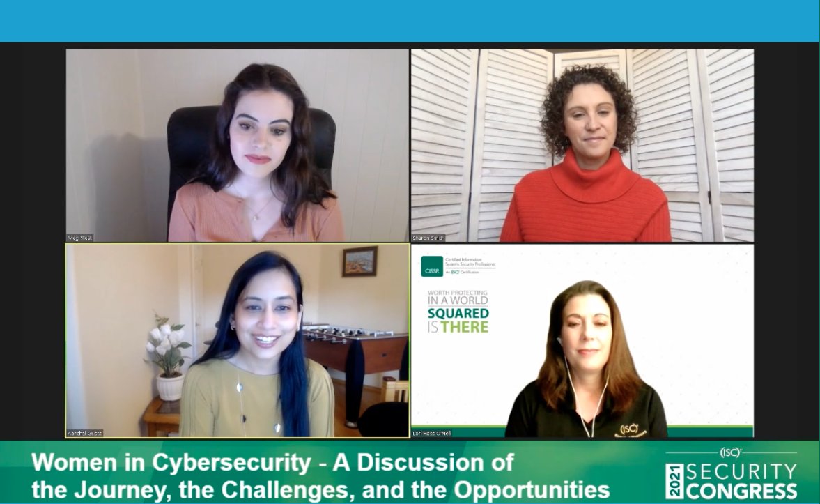 Great panel of women in cybersecurity! #InclusionREADY #ISC2Congress