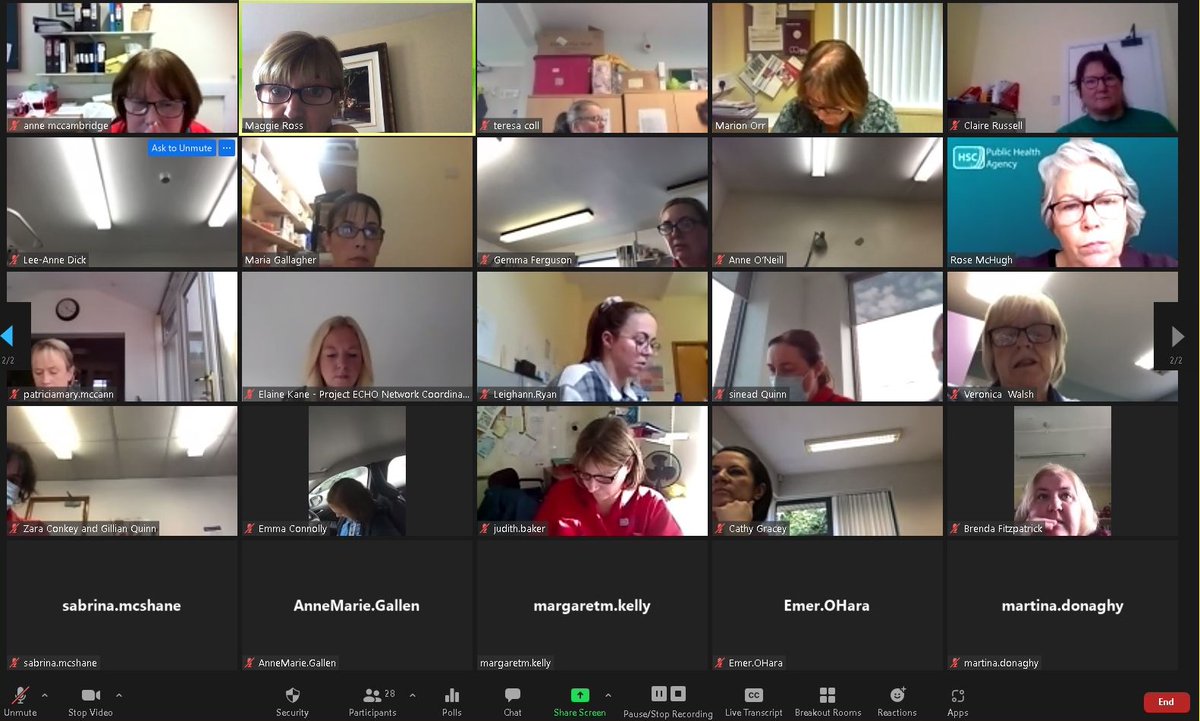 Great education session today by Maria Gallagher  on Principles of Neighbourhood District Nursing.  #ECHONI #ALlTeachAllLearn  <a href="/martinh31dl/">Martin Hayes</a> <a href="/DrMaxWatson/">Max Watson</a> @HSCBoard <a href="/ProjectECHO/">Project ECHO</a> <a href="/hospiceuk/">Hospice UK</a>