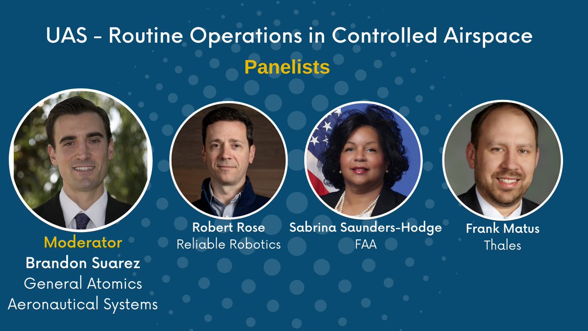 RTCA_President's tweet photo. 1 day left!!! Tune in to our one-hour webinar on Wed 10/20, at 1:00 EST, Panel discussion: UAS - Routine Operations in Controlled Airspace with @Thalesgroup
@FAANews @GeneralAtomics @reliable_robot
and others #RTCA #UAS #UAM #UAE 

Register here - https://t.co/BD5QUwxJXs https://t.co/Zx3cwJzVui