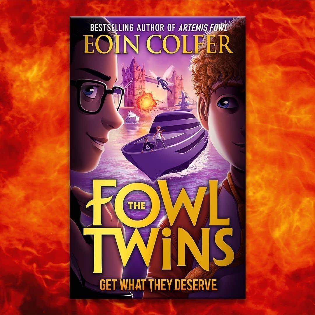 SophieHicksAg's tweet photo. It's publication day in the UK &amp; Ireland for @EoinColfer and THE FOWL TWINS (Get What They Deserve)! https://t.co/12Y2G6s20B