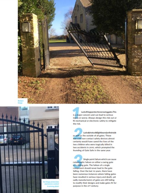 Gate_Safe's tweet photo. We are regularly involved in reviewing the safety of #automatedgates

As a result of this work, we have become aware of mistakes that are regularly being replicated in the field – mistakes that can lead to a #gate being deemed unsafe.

https://t.co/710AIc6kFj https://t.co/FBQyBELR5B