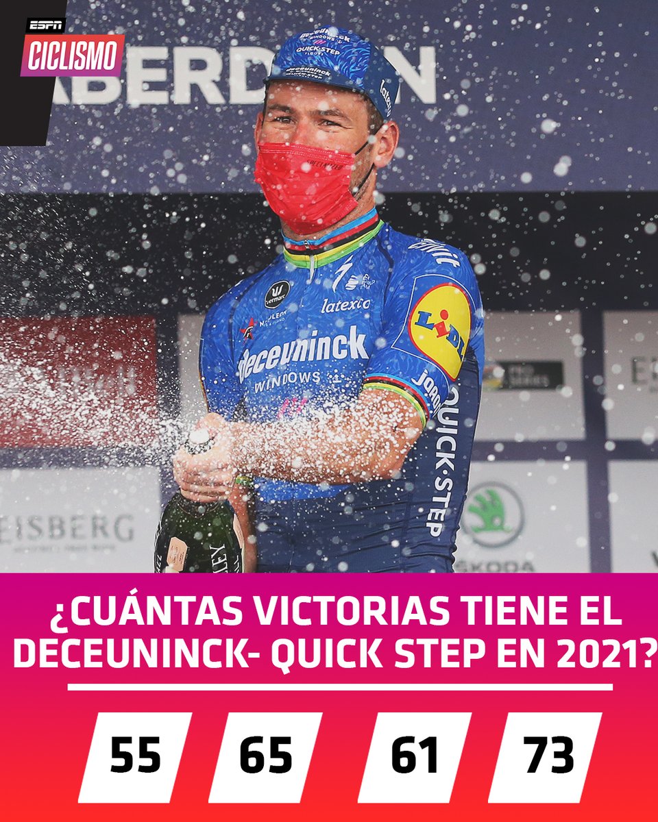 ESPNCiclismo's tweet image. #ESPNCiclismo El #DeceuninckQuickStep es el equipo más ganador de la temporada... ¿pero con cuántas victorias? ⬇🧐