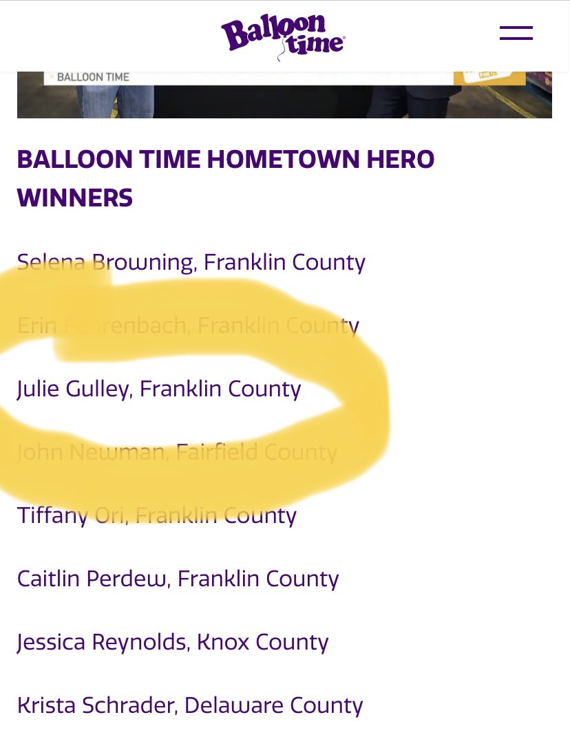 Congratulations @gulley_julie for winning the @BalloonTime hometown hero contest! We nominated Julie for going above and beyond for our students, families and community. We ❤️ Mrs. Gulley #wearetheluckyones #itsworthit #theslate @wcsdistrict @WorthingtonInds