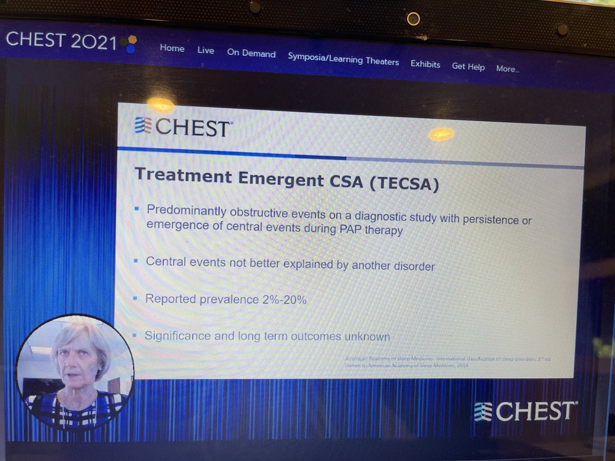 SunitaKumarMD's tweet photo. Excellent review of central sleep apnea for pulmonary boards by Dr.Collop #ChestSleep https://t.co/xJ4HC03eeI