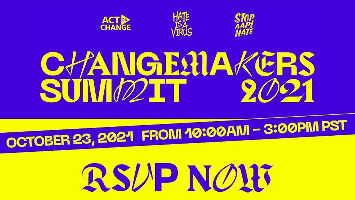 TrevorProject's tweet photo. 📢  Join The Changemakers Summit 2021 THIS SATURDAY! 🔥

To mark National #BullyingPreventionMonth, @acttochange, @hateisavirus_, and @stopaapihate are creating a virtual interactive space for the next generation of #AAPI youth and activists. Learn more: https://t.co/MPmD9GwAIj https://t.co/BNArYZT7Ek