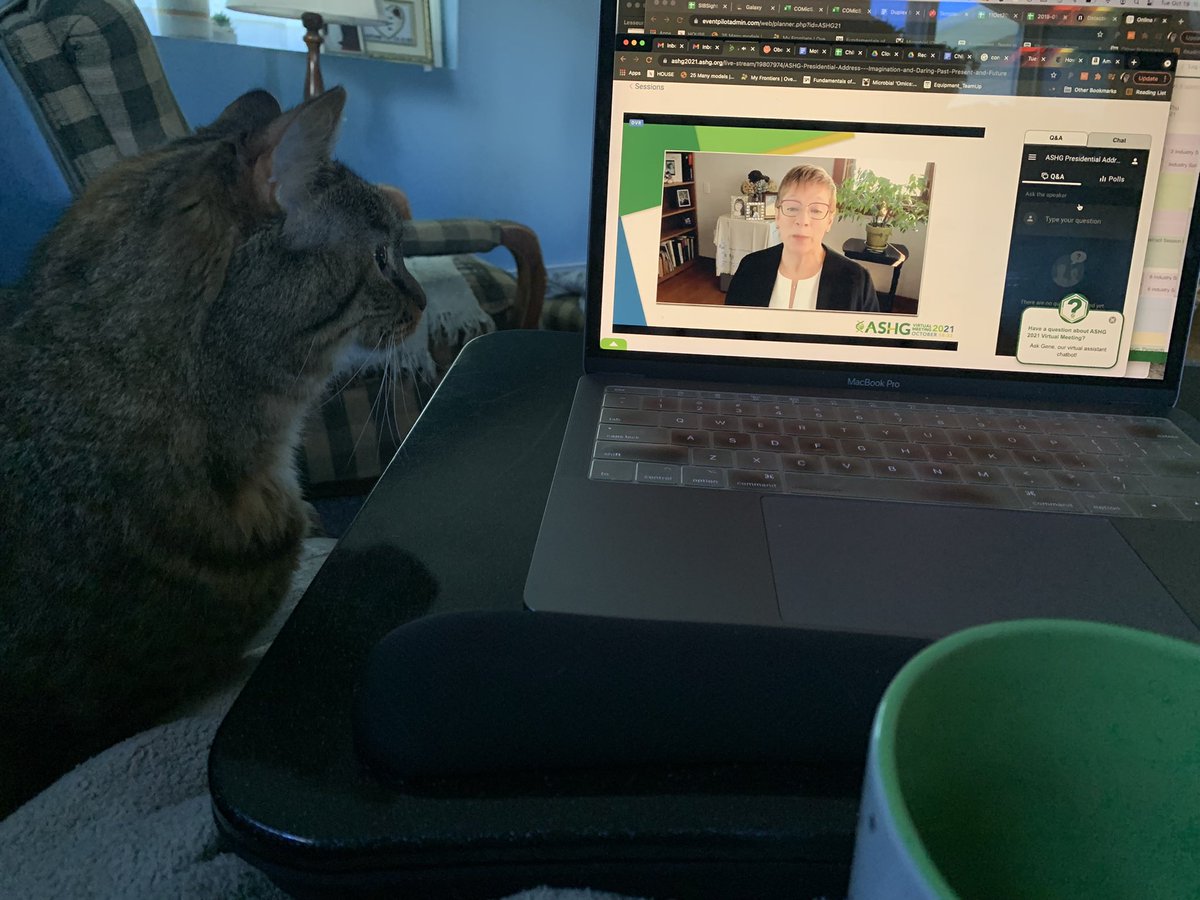 Settled in for #ASHG2021