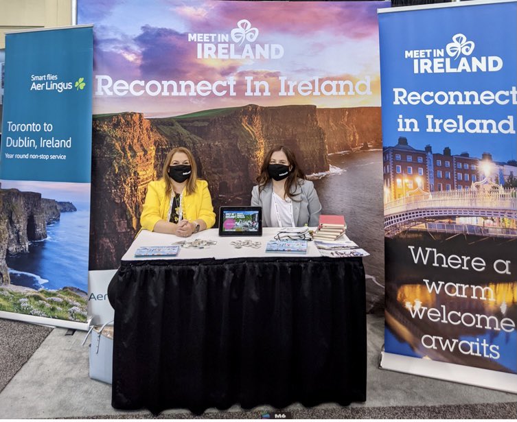 We are ready to welcome meetings &amp; events planners in Toronto showcasing Ireland as a top MICE destination at <a href="/CMEexpo/">Canadian Meetings + Events Expo</a> Oct 19+20 <a href="/AerLingus/">Aer Lingus</a> #ReconnectinIreland <a href="/MeetInIreland/">Meet in Ireland</a>