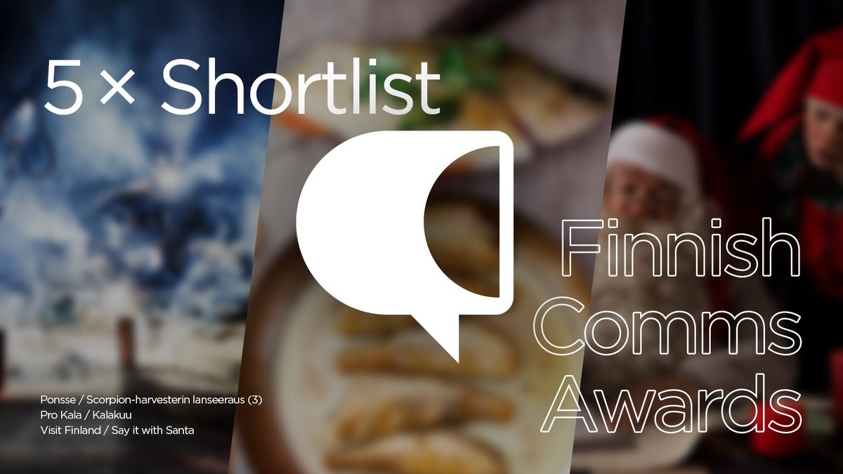SekHelsinki's tweet photo. ✨5 shortlistausta, 4 kategoriaa ja 3 asiakasta!✨
Skumppamaljat nousevat jo shortlistaukselle – onnea @Ponsse, Pro Kala ja @OurFinland sekä SEKin upeat tiimit! Tuloksia jännitämme 11. marraskuuta saakka, jolloin voittajat julkistetaan #FinnishCommsAwards -gaalassa. https://t.co/WUVcIYf0GT