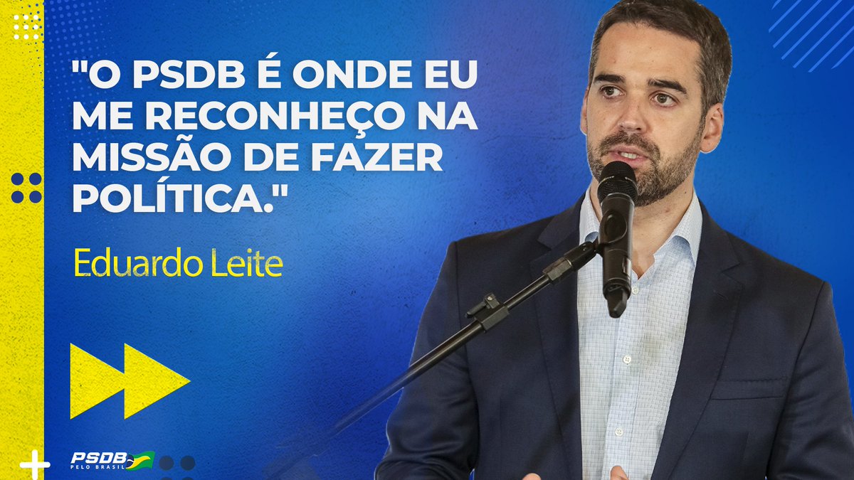 PSDBoficial's tweet photo. O PSDB é onde me reconheço. @EduardoLeite_ no #DebatePréviasPSDB dos jornais O Globo e Valor Econômico. 

Ao vivo: https://t.co/jfTiSb9k6M https://t.co/i4aBwyWca3