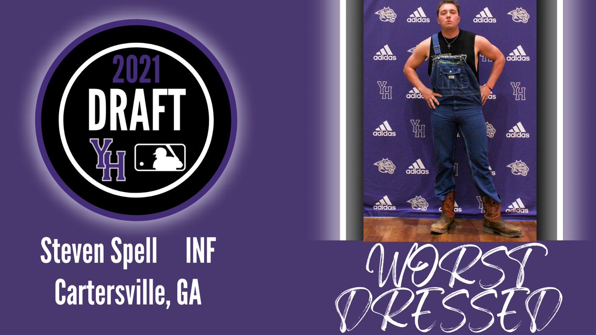 YHCBaseball's tweet photo. Last but certainly not least the Worst Dressed Award for the 2021 Draft Night is none other than Steven Spell 🤦🏽‍♂️ https://t.co/Fx5ObURW5G