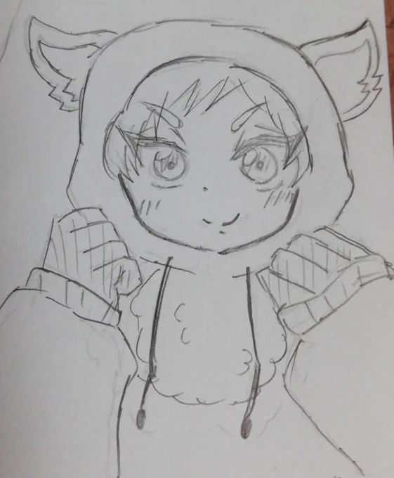 グリムちゃんパーカー可愛いのでカリム君に着せた☺️ 