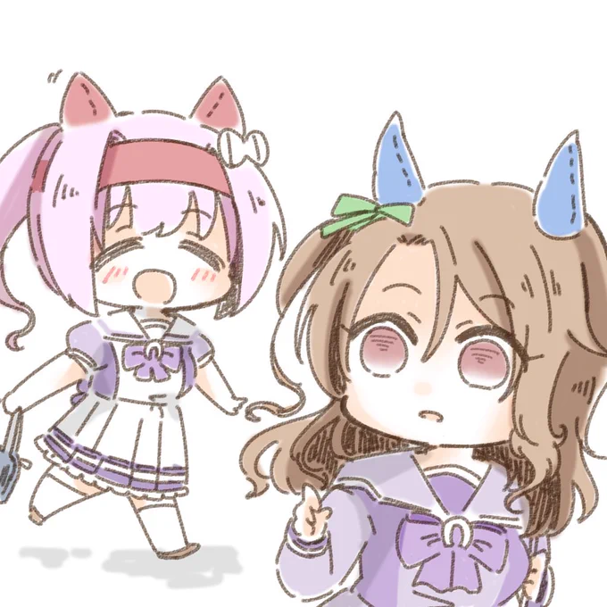 冬服へ衣替えの当日朝、キングウララ部屋にて 