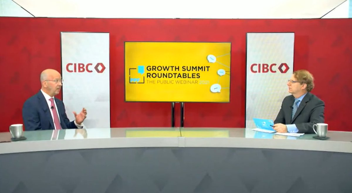 ppforumca's tweet photo. WE ARE LIVE: #PPFGrowthSummit Public Webinar has started. Are you joining us? You can watch the event live at https://t.co/kWHBsfxf5T
Hosted by PPF’s @egreenspon, with guests @cibc President & CEO Victor G. Dodig, The Hon. A. Anne McLellan & The Hon. @lraitt. https://t.co/wssULl4cFW