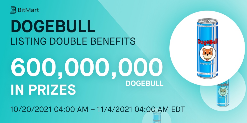 BitMartExchange's tweet photo. 🔔 DogeBull (DOGEBULL) @doge_cola will list on BitMart on October 20! 

🎉 To celebrate the listing of DOGEBULL, we are giving away 600,000,000 DOGEBULL in our DOGEBULL Social Media Airdrops and Net Buying Competition Events!

👉 Details: https://t.co/nwS1ykl2QN https://t.co/yHo17DlHDv