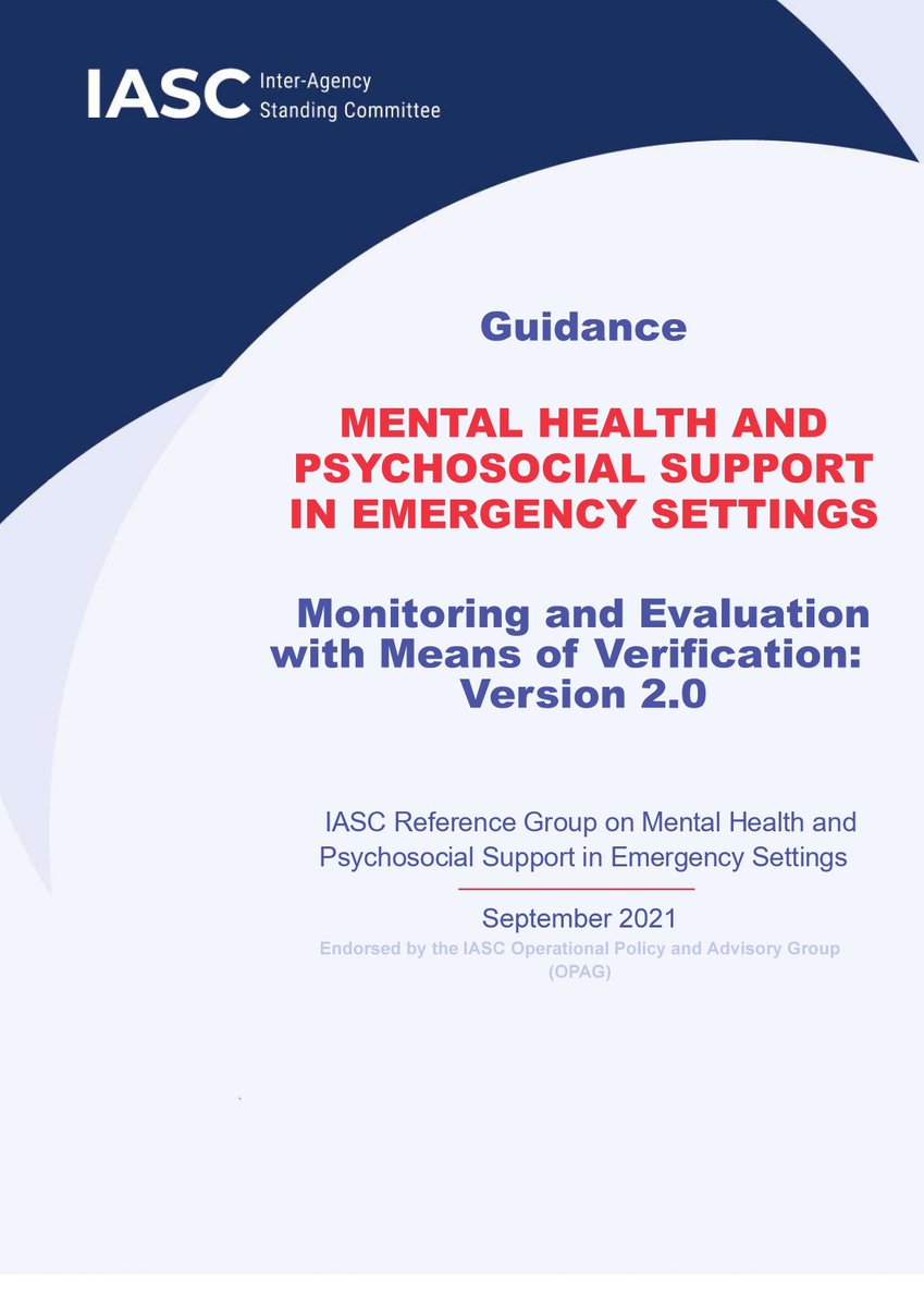 WASHClusterGlob's tweet photo. 💡Mental health and psychosocial support are now included in humanitarian programs.

🆕The updated IASC Guidance on MHPSS focuses on M&amp;E, including a new MoV to measure the impact and quality of programs in emergency settings. 

🔎Learn more about it here➡️https://t.co/3cOp9XGFy1 https://t.co/gstJHHKgP5