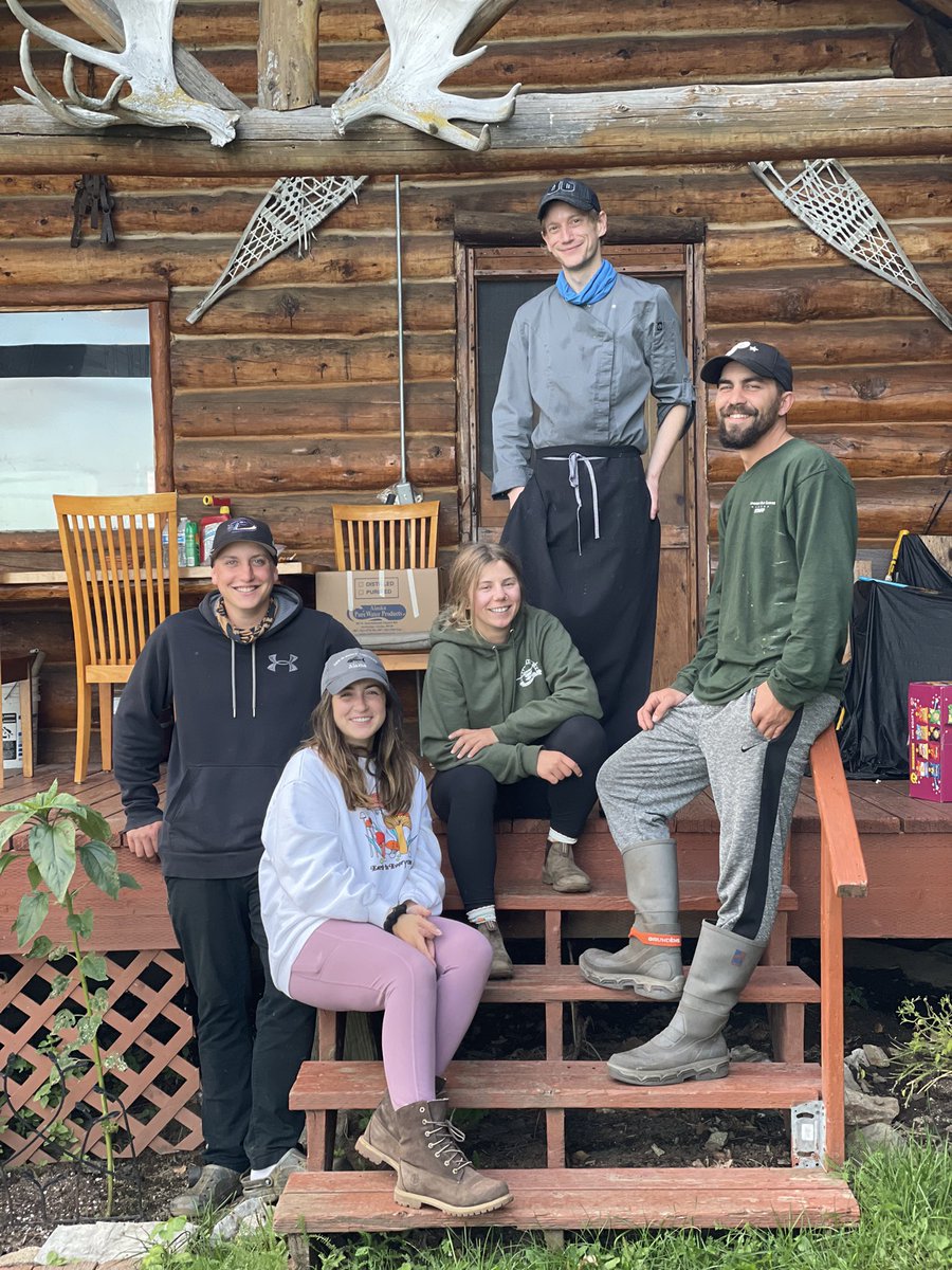 mvntha's tweet photo. Our magnificently talented guest shot these images of us this season, then cataloged her entire trip to Alaska in a watercolor journal. We got to read said journal when we visited her at her home in Ohio. I’ve never experienced something more wholesome https://t.co/bPEfd9LJ2X