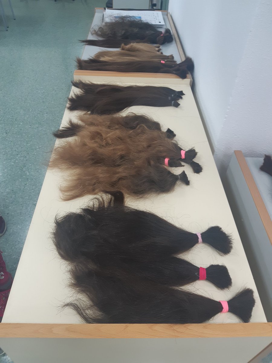 Fantàstica acollida de la campanya de recollida de monyo i perruques als diversos centres d'#FP <a href="/GVAeducacio/">GVA Educació</a> A l'IES La Vereda de La Pobla de Vallbona no han parat un segon en tot el matí de rebre donacions. #DiaMundialdelCancerdeMama 💜 Enhorabona Rocío i resta de professores!!