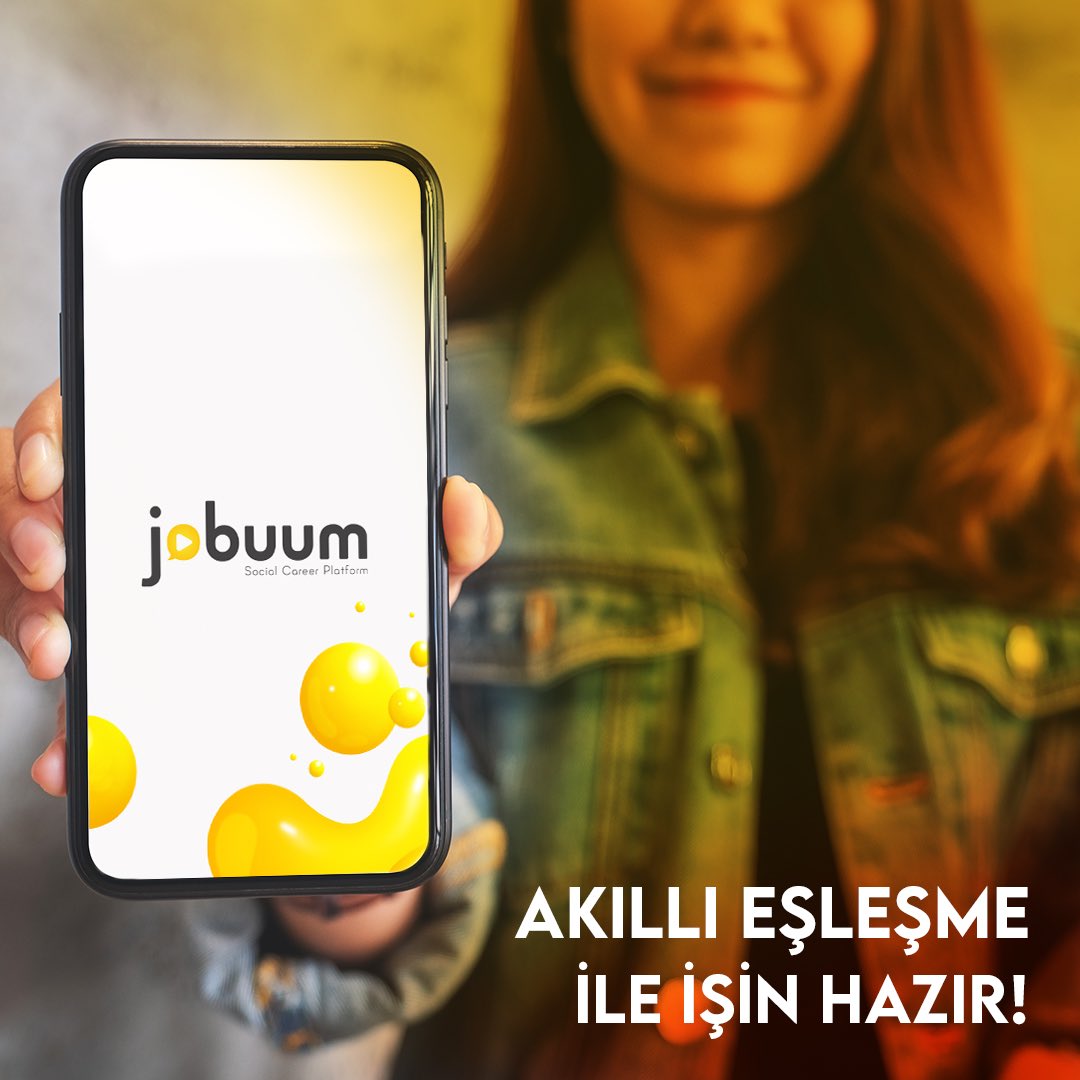 İş ilanlarının içinde kaybolma! 😊 Sana uygun tüm ilanlara ‘akıllı eşleşme’ bölümünden ulaşabilir, asenkron video mülakatı yapabilirsin.
Hemen Jobuum’a ücretsiz kayıt ol ve işini anında bul!
jobuum.com

#GösterKendini #Jobuum #MülakatCepte