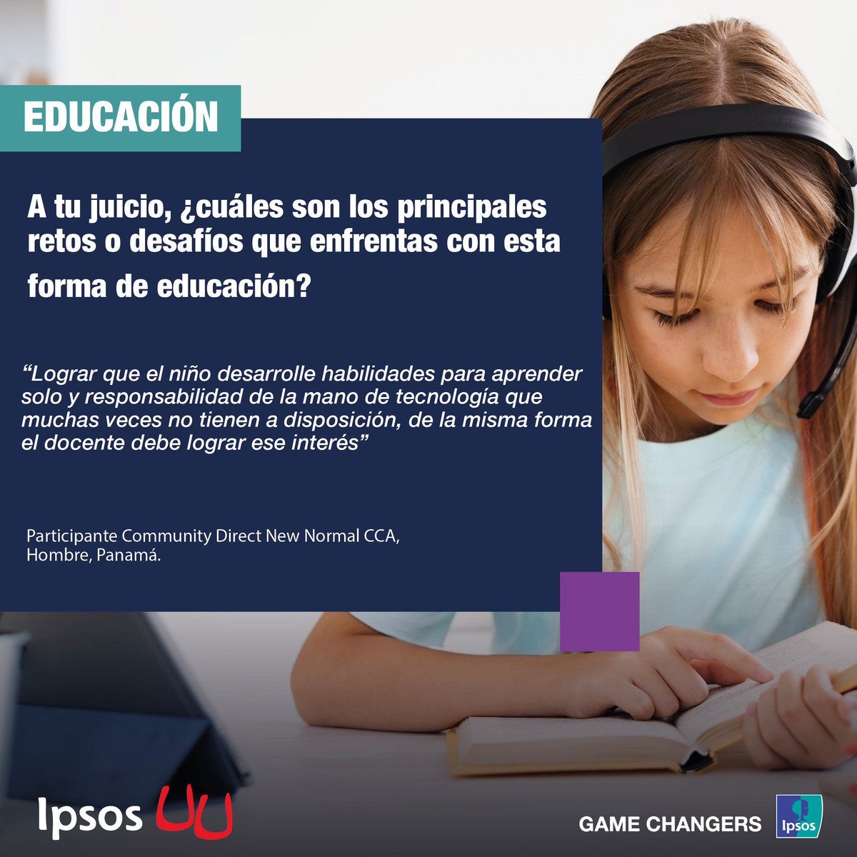 IpsosCCA's tweet photo. ¿Existe oportunidad para el desarrollo de productos o servicios que ayuden a potenciar las habilidades de aprendizaje online? Necesitas insights para diferenciarte. En #IpsosUU somos especialistas en ayudar a nuestros clientes en el desarrollo de estrategias diferenciadoras. https://t.co/cWHOhzkqzd