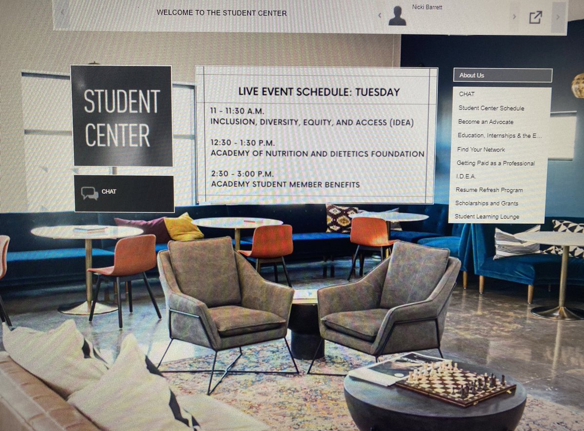 Students attending #FNCE — stop by the Student Center, located under the *lounges* tab within the virtual platform. Lots of student-centered education, resources, and info on grants/ scholarships!