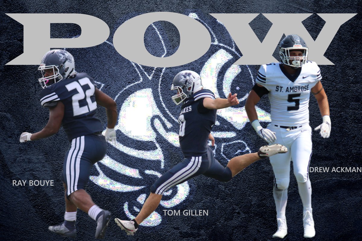 FightingBeesFB's tweet photo. Players of the week from our win over Olivet! 
Offense: Ray Bouye 
Special Teams: Tom Gillen 
Defense: Drew Ackman https://t.co/uKk6RDv8Hb