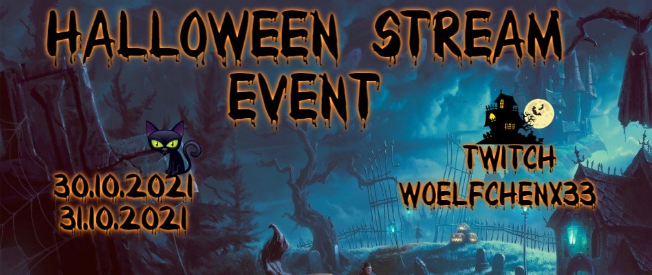 woelfchenx33's tweet photo. Bald ist es soweit und dann gehts los mit unserem halloween stream ... Natürlich nicht alleine sind ein paar die gemeinsam dann die abende verbringen  ... freut euch drauf  und schaut was euch so den abend erwarten wird https://t.co/RDoO4icWfp
