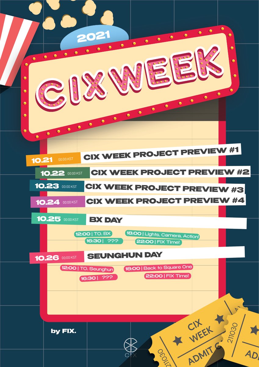 cix_week's tweet photo. CIX WEEK 2021 :: SCHEDULER 

#CIX #씨아이엑스 #CIX_WEEK_2021 #BY_FIX https://t.co/Wl4HMnnVKf