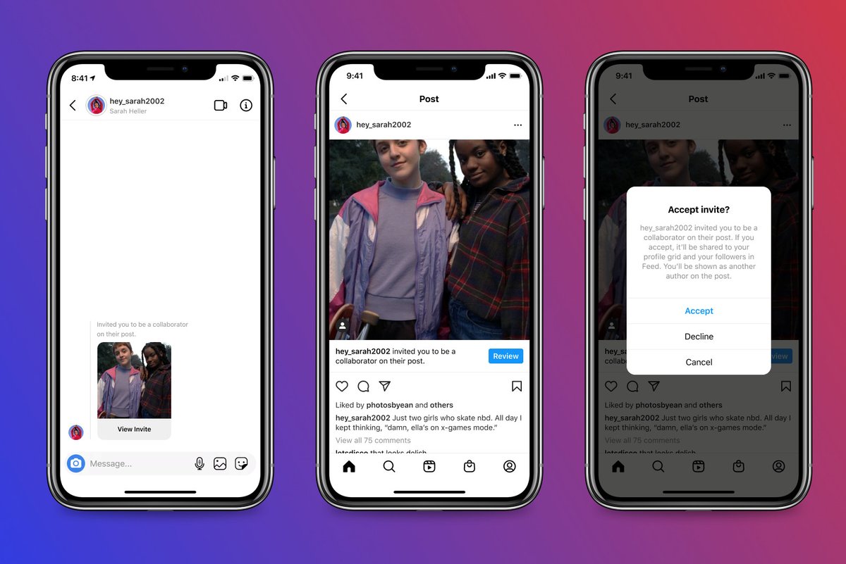 Instagram will let users co-author posts and share likes