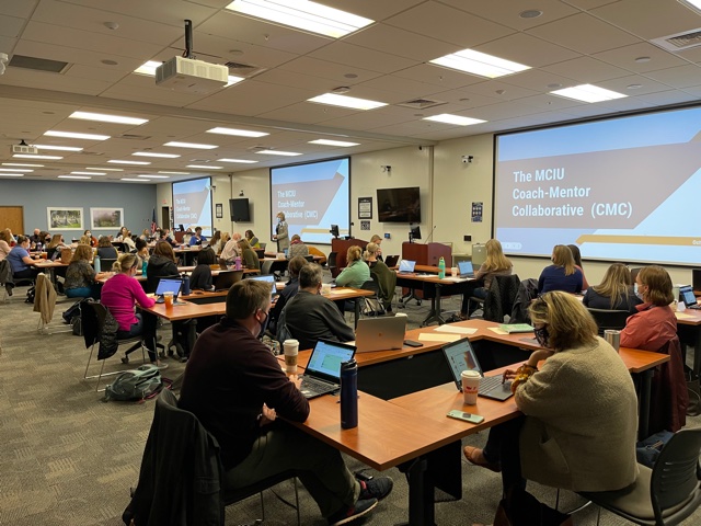 MCIULearns's tweet image. Is that an in-person meeting we see?  It was awesome to have our countywide instructional coaches back @MCIU for the first time since March of 2020 for the Coach-Mentor Collaborative meeting!