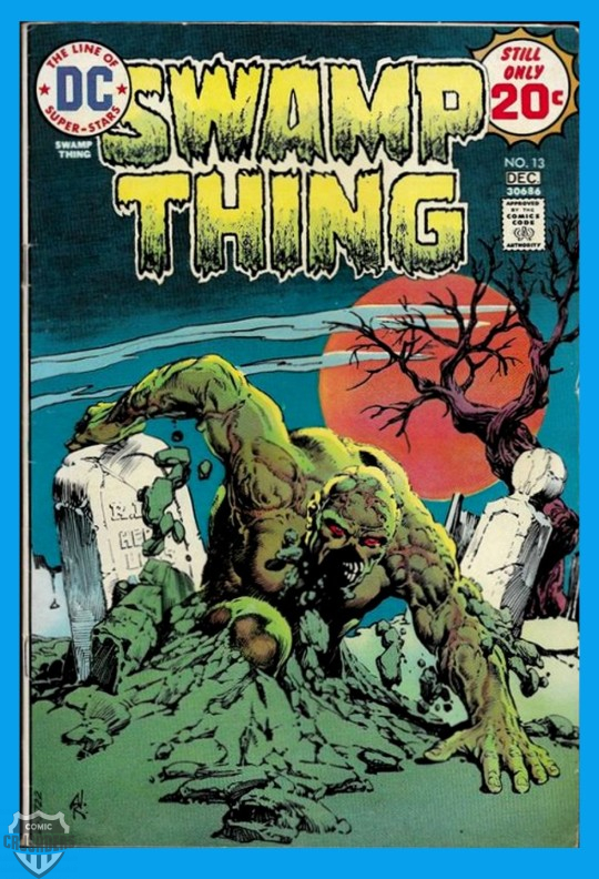 ComicCrusaders's tweet photo. Swamp Thing #13_Nov-Dec 1974_Nestor Redondo cover art #comicart https://t.co/X1cM2c4HOs