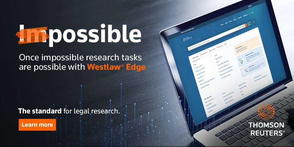 Westlaw's tweet photo. First-of-its-kind features expedite research tasks that were once incredibly complex and time-consuming. Discover more about what makes Westlaw Edge the standard for legal research. https://t.co/9fBT3Eintu https://t.co/HQmCCf6BpS